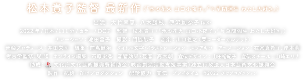 「≒草間彌生 わたし大好き」「氷の花火 山口小夜子」松本貴子監督 最新作